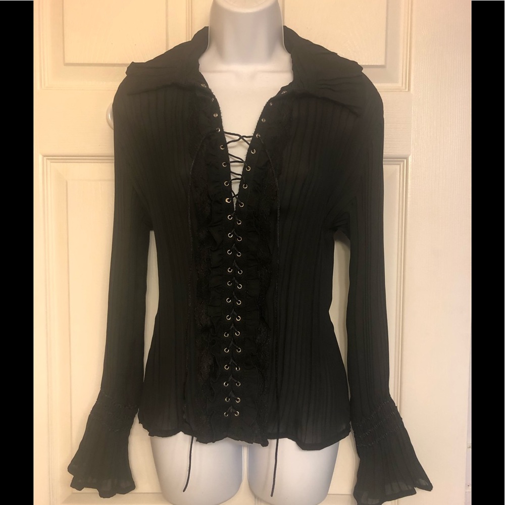 Boho Style Tie Lace Up Front